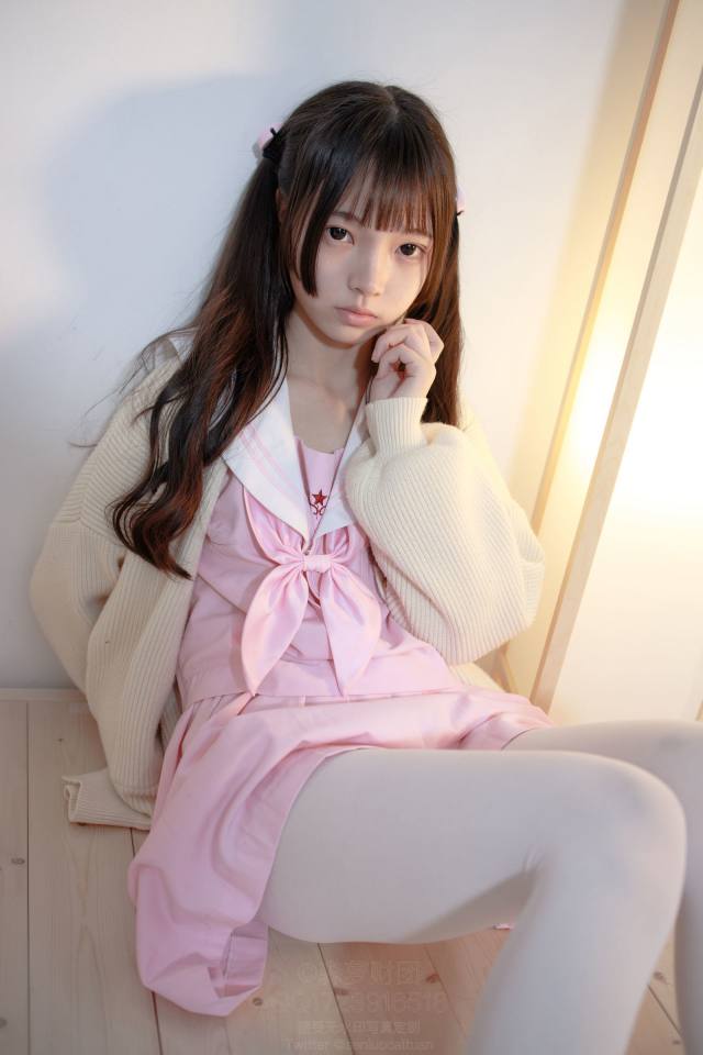 图片[3]-好像有什么心事的白丝双马尾女孩【59P】20022-嘿次元