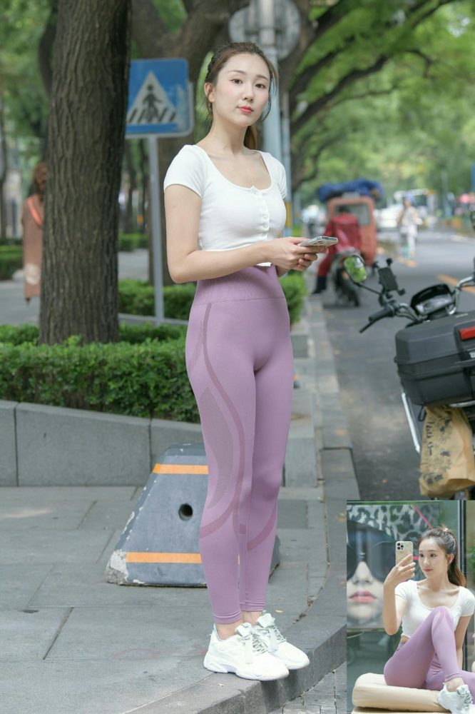 图片[5]-香芋色瑜伽裤高马尾漂亮女孩J2206 545P1V-19.1GB-嘿次元