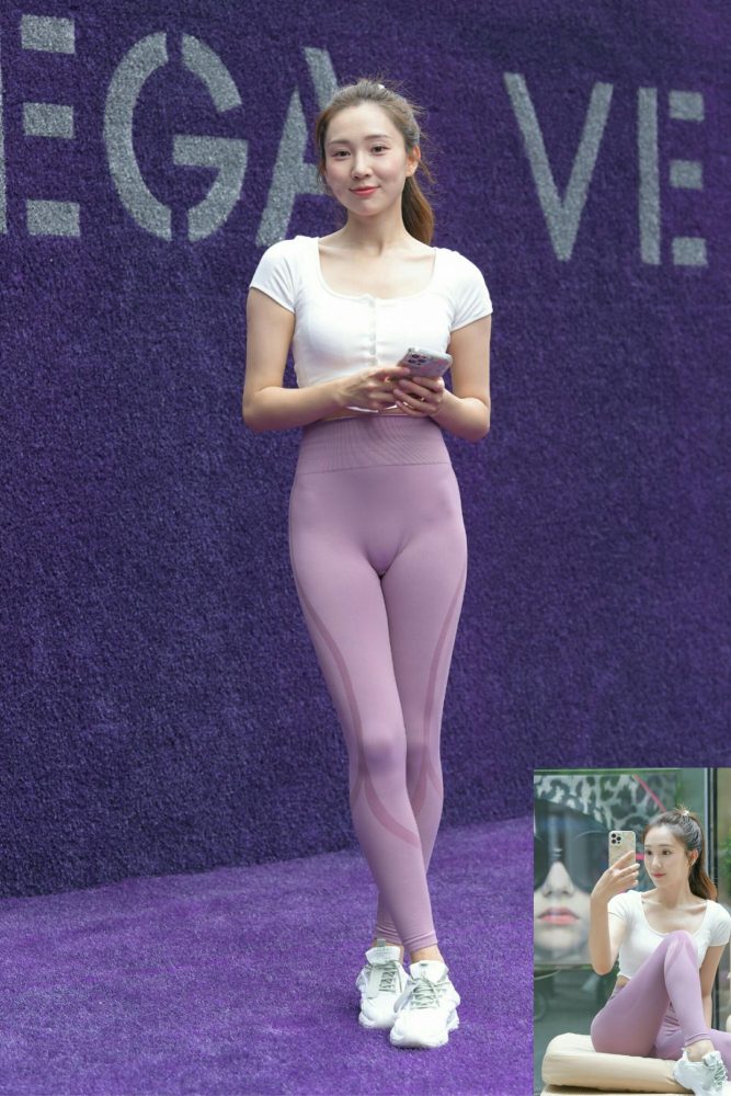 图片[4]-香芋色瑜伽裤高马尾漂亮女孩J2206 545P1V-19.1GB-嘿次元