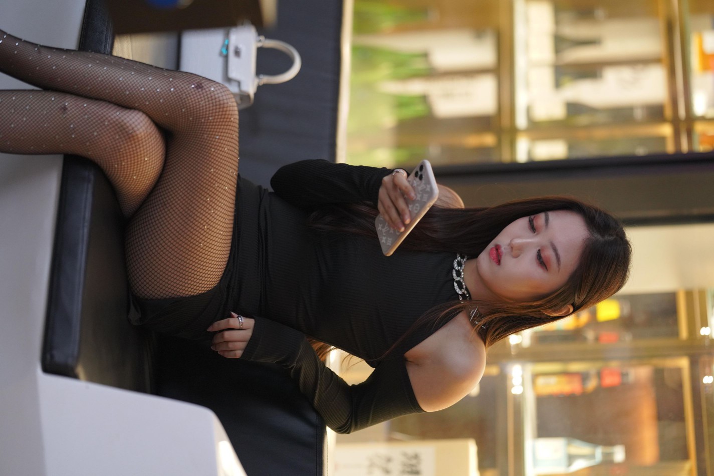 图片[5]-非常妩媚的网格丝袜女孩【186P】00037-嘿次元