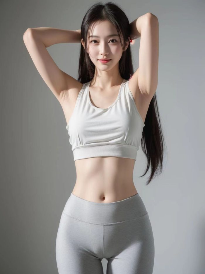 AI瑜伽裤清纯妹子系列图-嘿次元