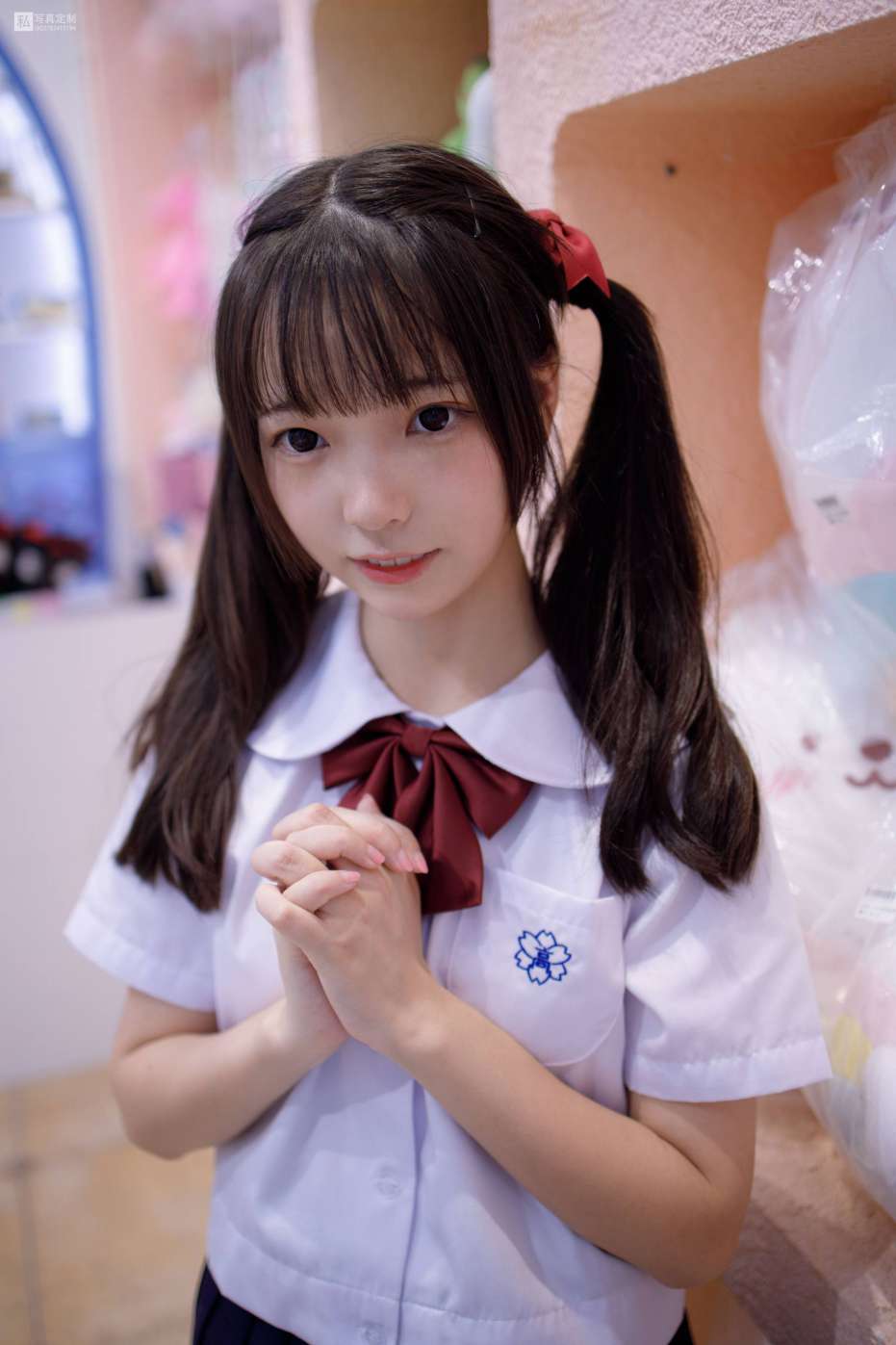 图片[4]-眼神好清澈的双马尾白丝女孩【75P】20019-嘿次元